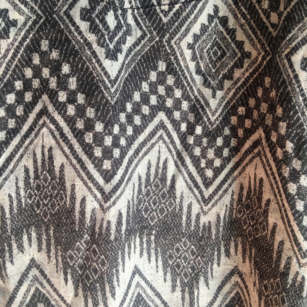 J Crew Large Geometric Aztec Print Button Down - image 6